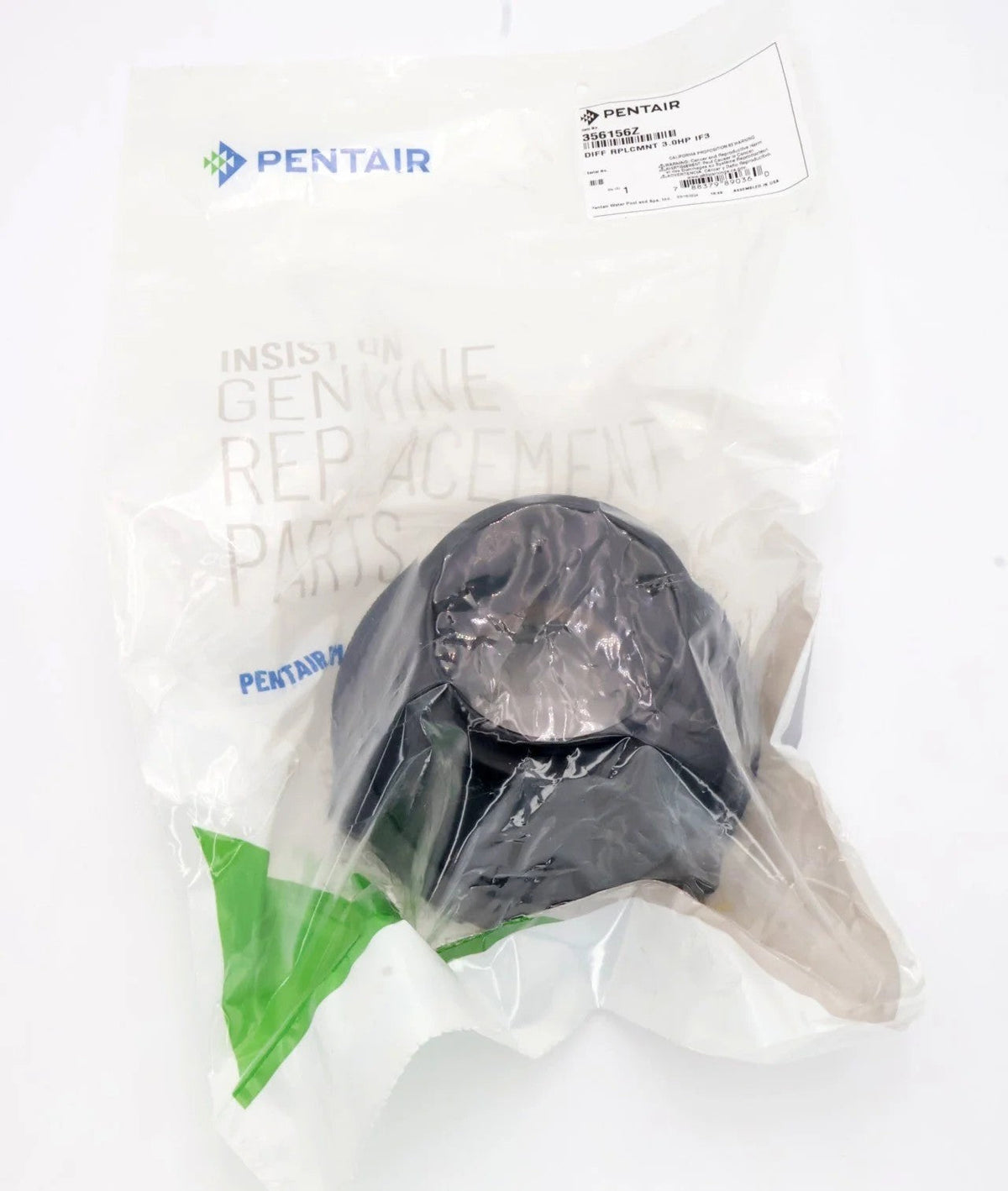 Pentair IntelliFlo3 IntelliPro3 3HP Diffuser — oem parts bag view
