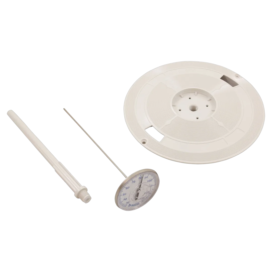 Pentair L1 white 9-7/8 in skimmer lid with thermometer