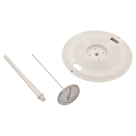 Pentair L1 white 9-7/8 in skimmer lid with thermometer