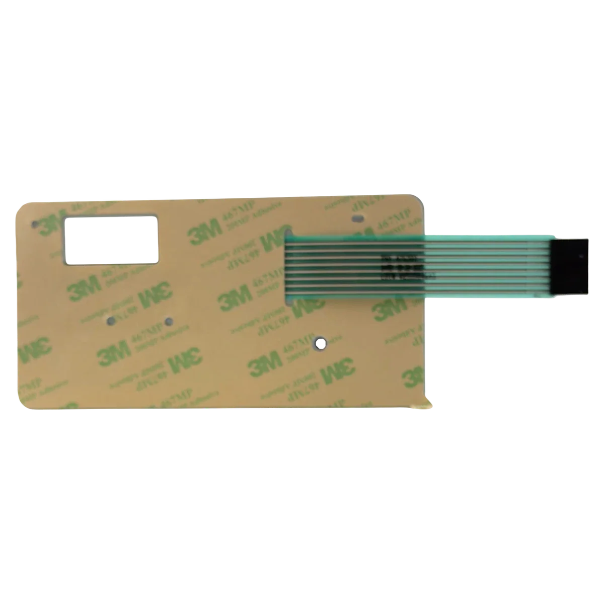 Pentair MasterTemp Max-E-Therm Membrane Keypad — reverse view