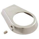 Perma-Cast oblong chrome brass escutcheon for 1.9 in rails
