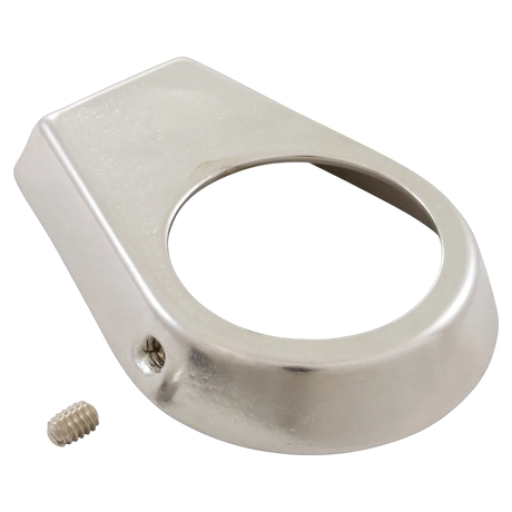 Perma-Cast oblong chrome brass escutcheon for 1.9 in rails