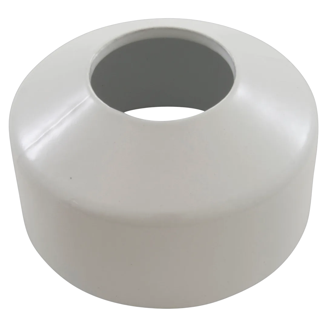 Perma-Cast PE-0019-WT extra tall white aluminum escutcheon plate