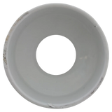Perma-Cast PE-0019-WT Extra Tall Escutcheon Plate - White Aluminum - Back