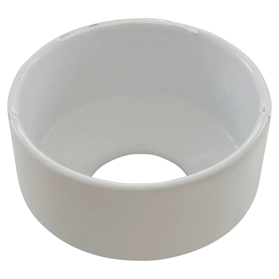 Perma-Cast PE-0019-WT Extra Tall Escutcheon Plate - White Aluminum - Reverse