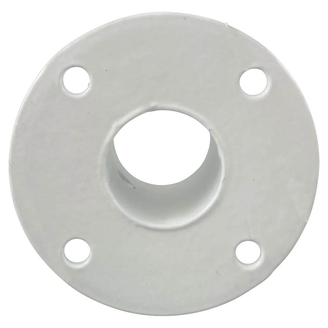 Perma-Cast PF-3119 White Aluminum Deck Flange - Bottom