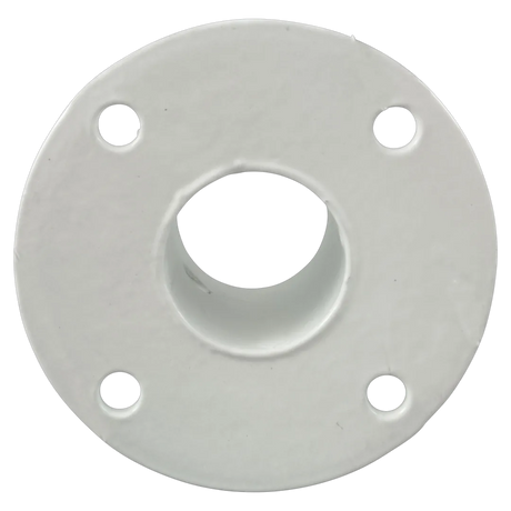 Perma-Cast PF-3119 White Aluminum Deck Flange - Bottom