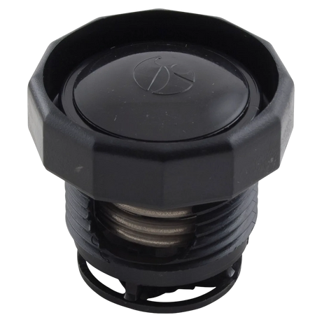 Black Polaris Pressure Relief Assembly for Vac-Sweep