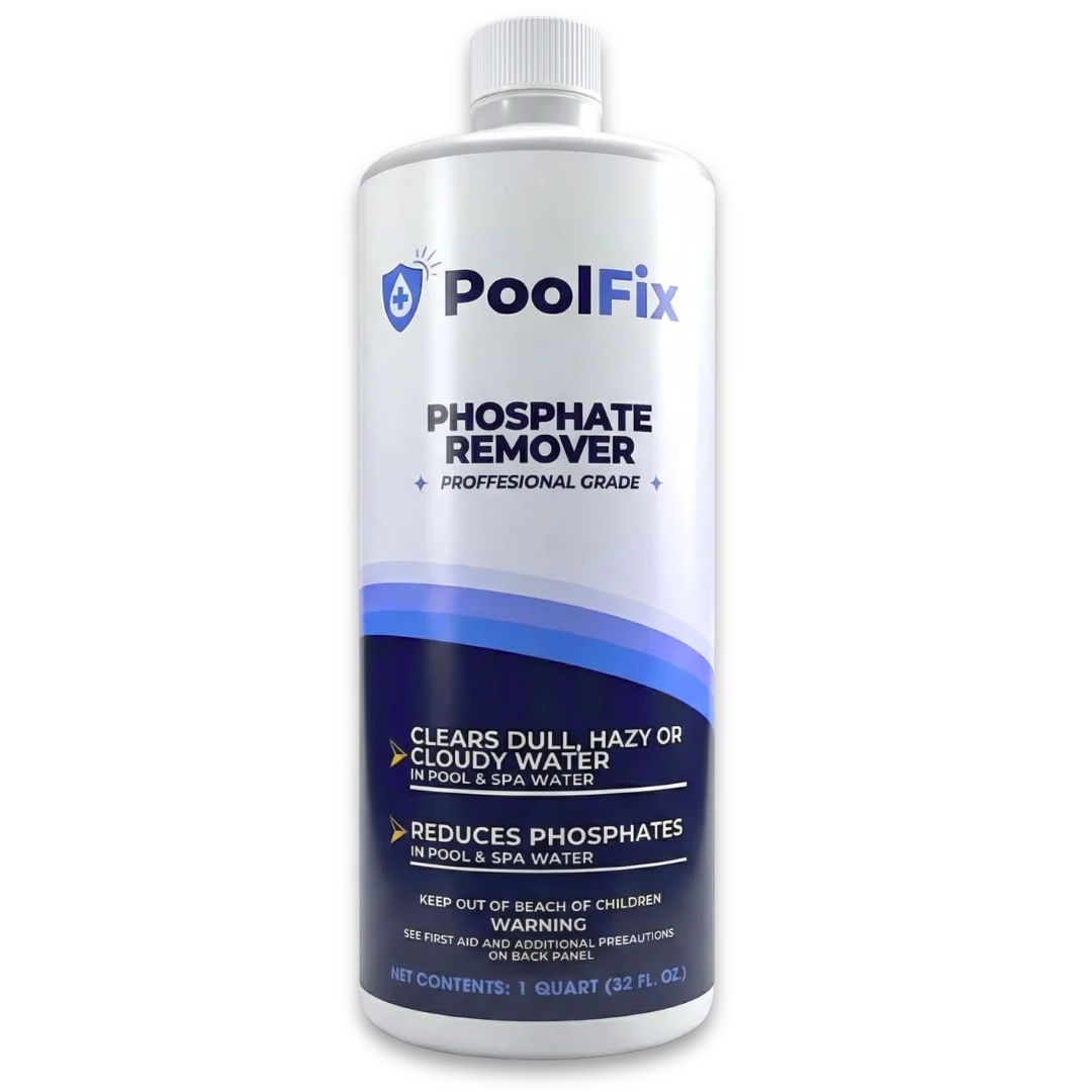 PoolFix Phosphate Remover – Reduces Phosphates for Clear Pool Water (1 Qt)