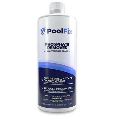 PoolFix Phosphate Remover – Reduces Phosphates for Clear Pool Water (1 Qt)