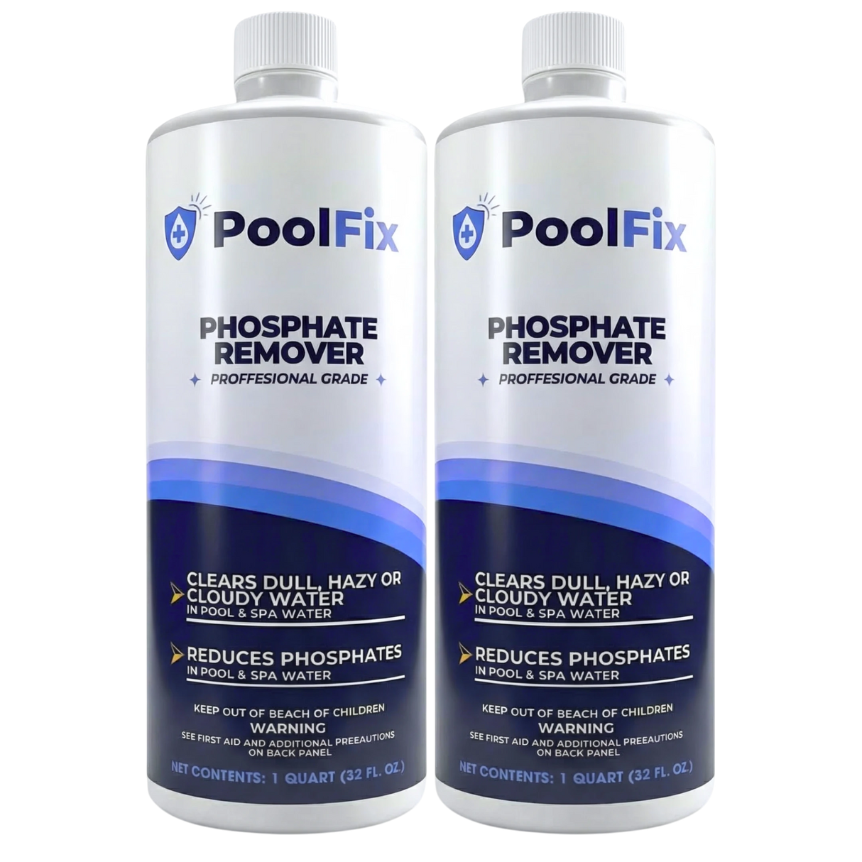 PoolFix Phosphate Remover – Reduces Phosphates for Clear Pool Water (1 Qt)