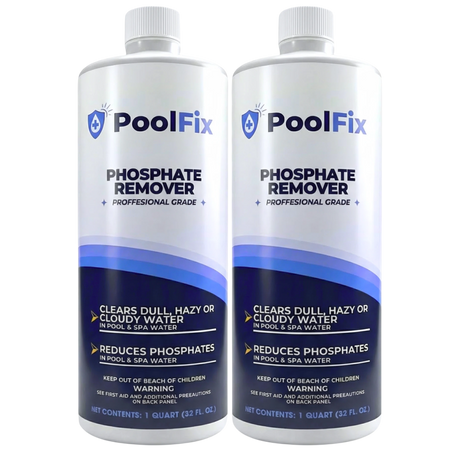 PoolFix Phosphate Remover – Reduces Phosphates for Clear Pool Water (1 Qt)