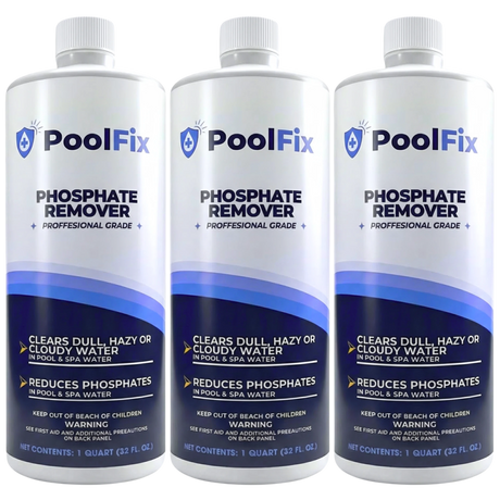 PoolFix Phosphate Remover – Reduces Phosphates for Clear Pool Water (1 Qt)