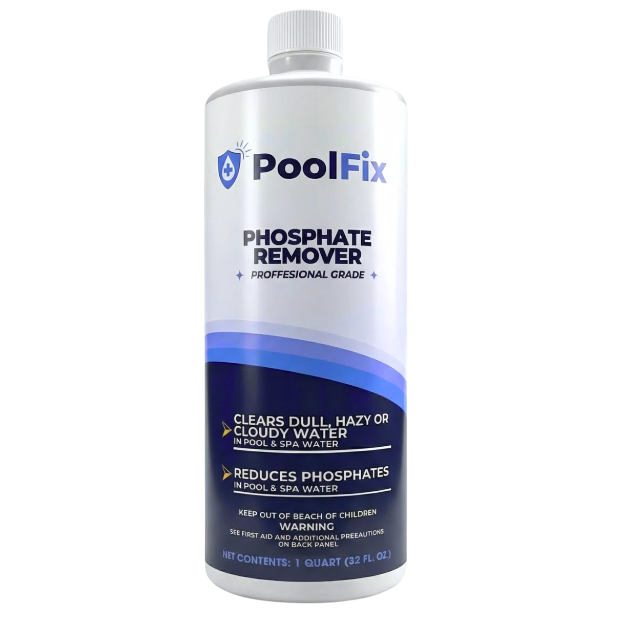 PoolFix Phosphate Remover – Reduces Phosphates for Clear Pool Water (1 Qt)