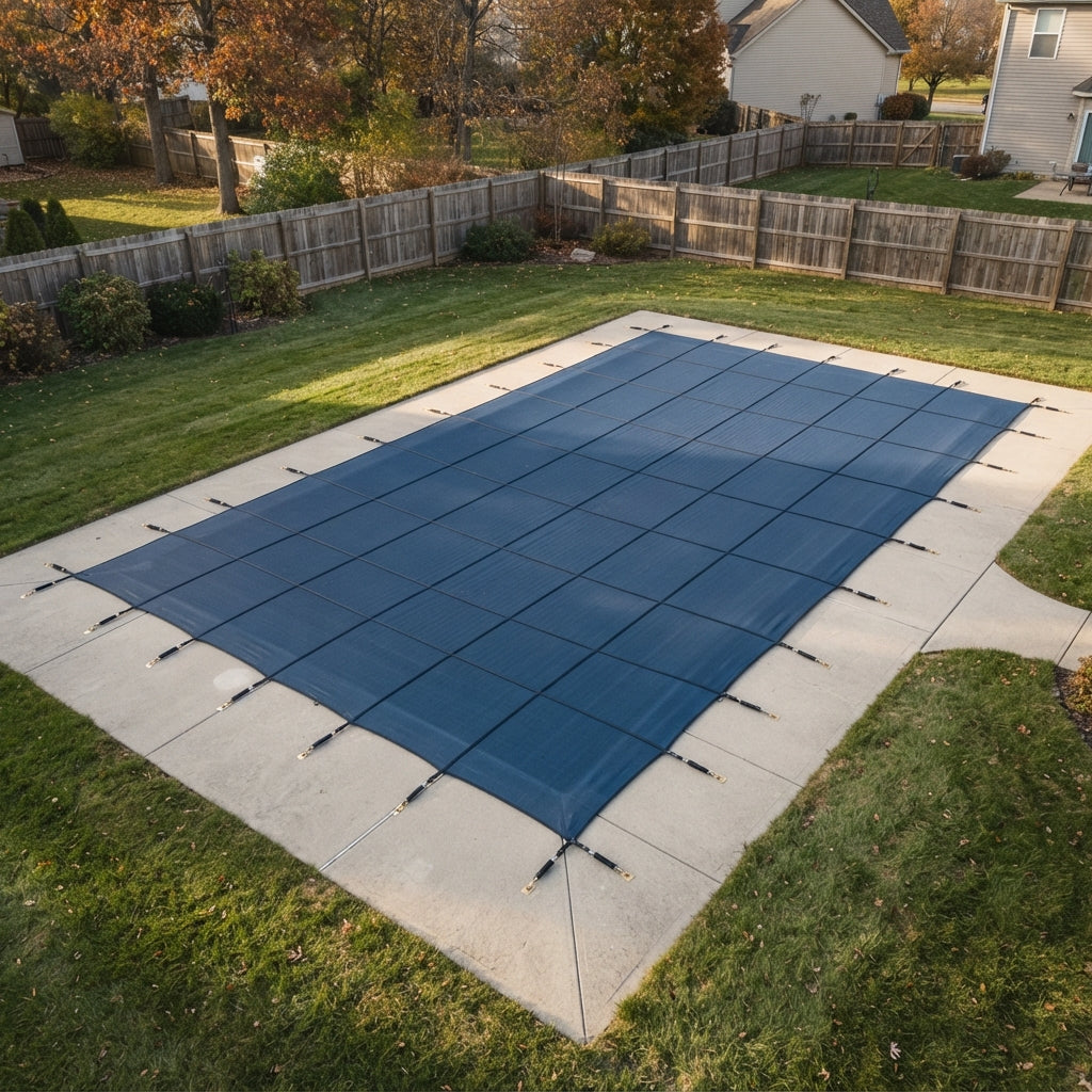 GLI Secur-A-Pool 12' x 24' Rectangular Mesh Safety Cover