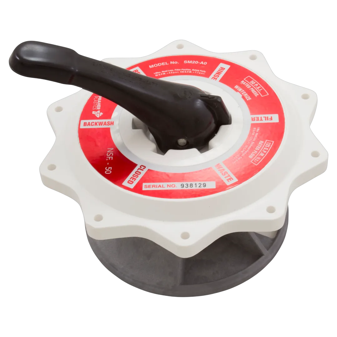 Praher E-50-S2 2 inch white filter valve assembly