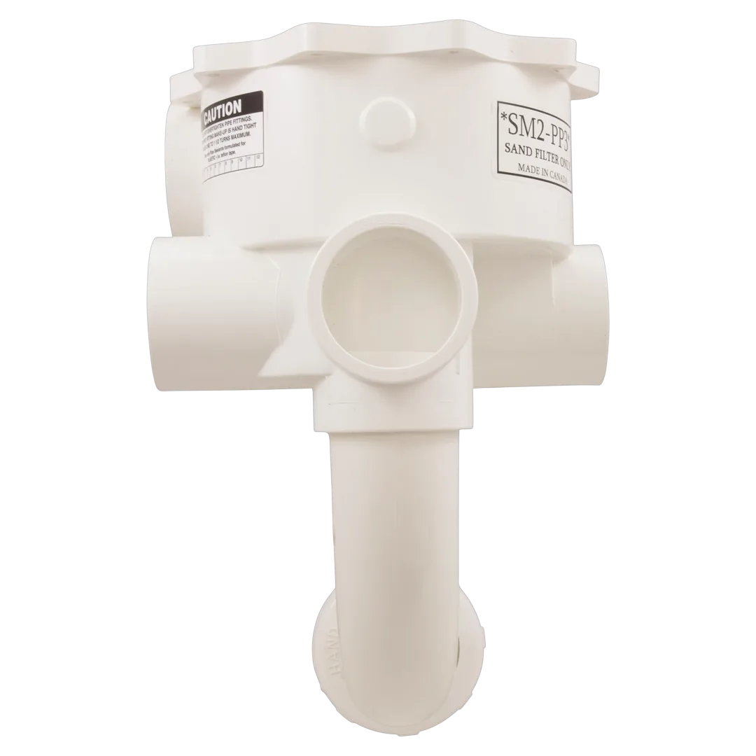 Praher E-55-S2PP3 Body Assembly for SM2-PP3 Valve, 2 in, White - Back
