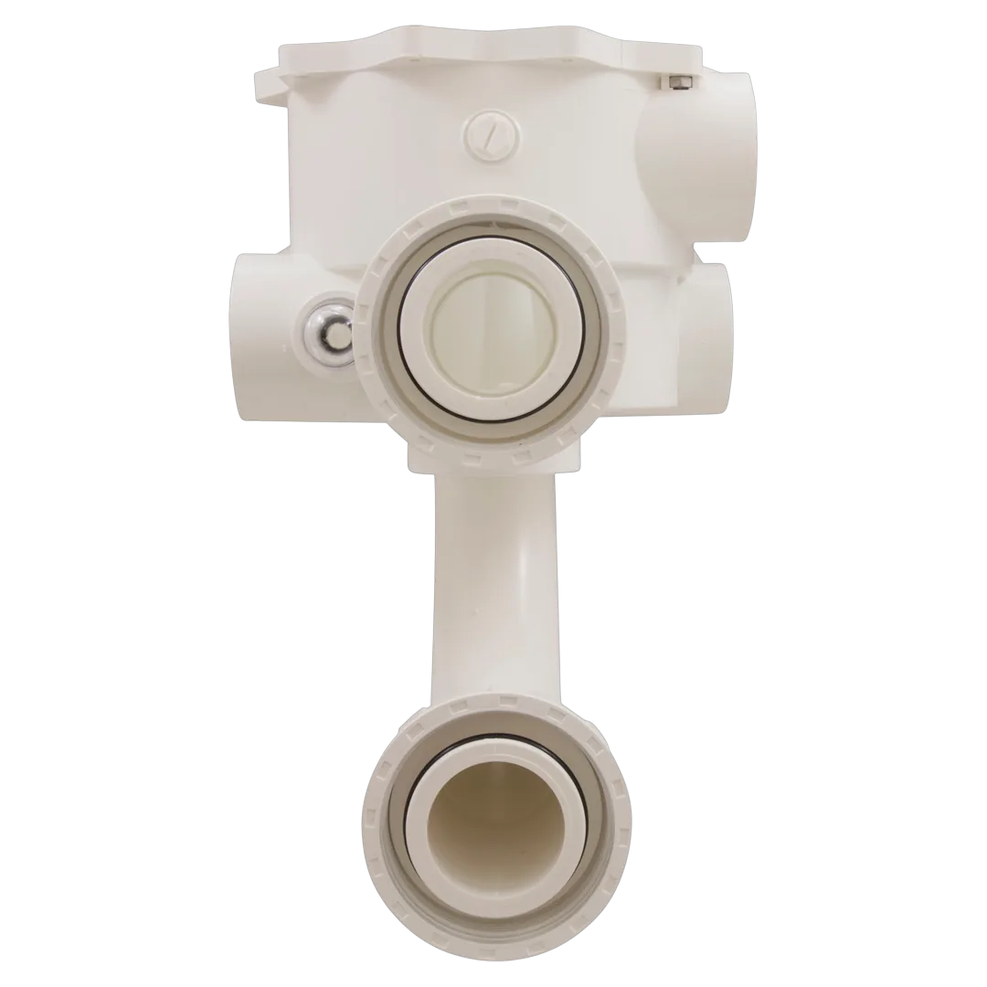 Praher E-55-S2PP3 Body Assembly for SM2-PP3 Valve, 2 in, White - Front
