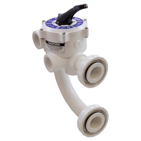 Praher SM1-PP2 side mount multiport valve with PacFab plumbing