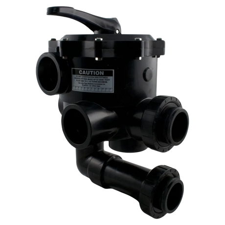 Praher SM2-HPXR50S 2 in multiport valve with Hayward plumbing