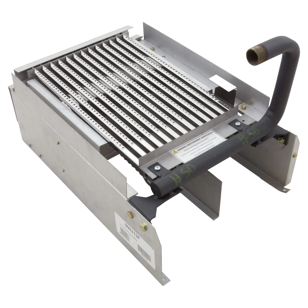 Raypak R185 Burner Tray with Burners - Reverse