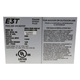 Raypak E3T 100-10000662 Electric Heater - Alt (3)