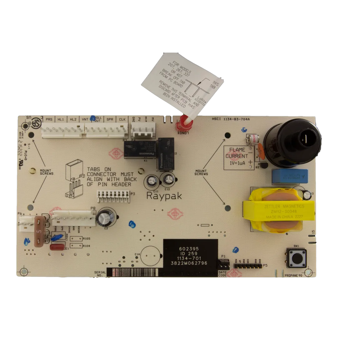 Raypak 100-10000345 PC Control Board for Pool Heaters