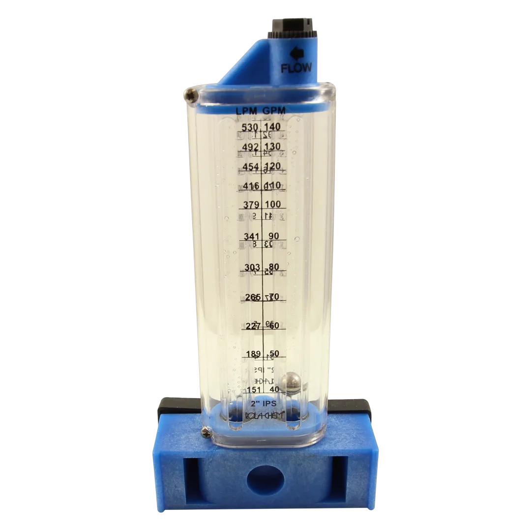 Rola-Chem 570351S Flowmeter 2-Inch PVC Side Mount - Back