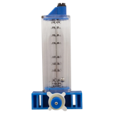 Rola-Chem 570341V PVC Vertical Flowmeter - Front