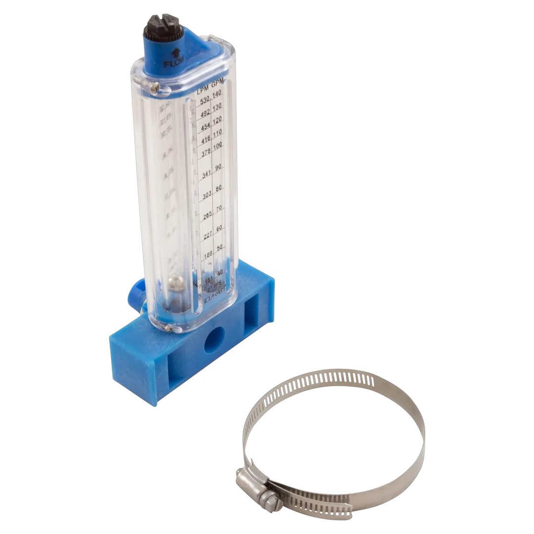 Rola-Chem 570351V Vertical Flowmeter, 2 Inch PVC