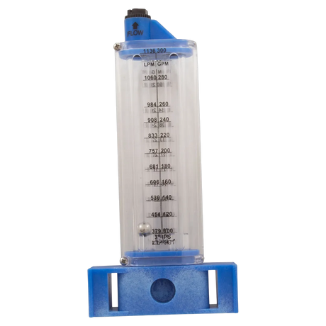 Rola-Chem 570371V Flow Meter Vertical Mount - Back