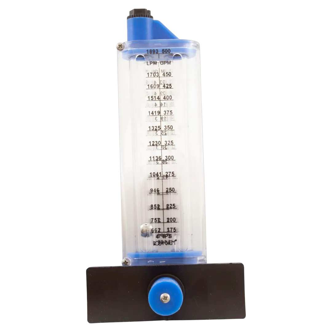 Rola-Chem 570381S Flowmeter 4 Inch PVC Side Mount - Front