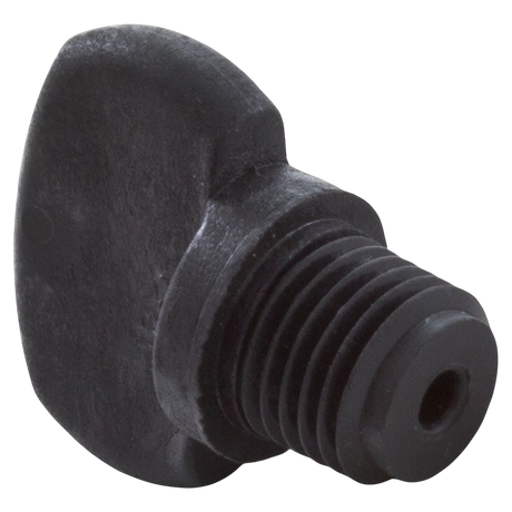 Black Pool Pump Drain Plug — 1/4-inch NPT - Reverse
