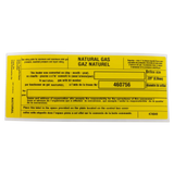 Pentair MasterTemp 300 Propane to Natural Gas Conversion Kit - Label