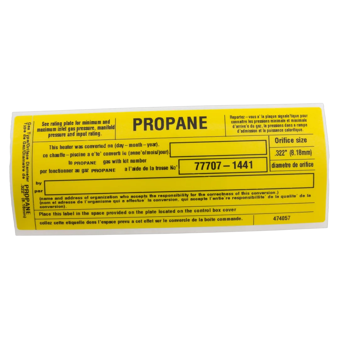 Sta-Rite 77707-1441 NG to LP Conversion Kit