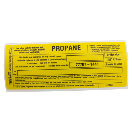 Sta-Rite 77707-1441 NG to LP Conversion Kit