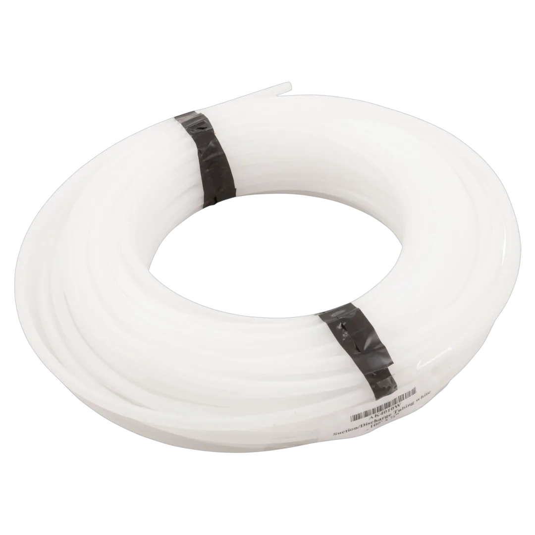 Stenner AK4010W Suction/Discharge Tubing - 1/4 in x 100 ft White - Reverse