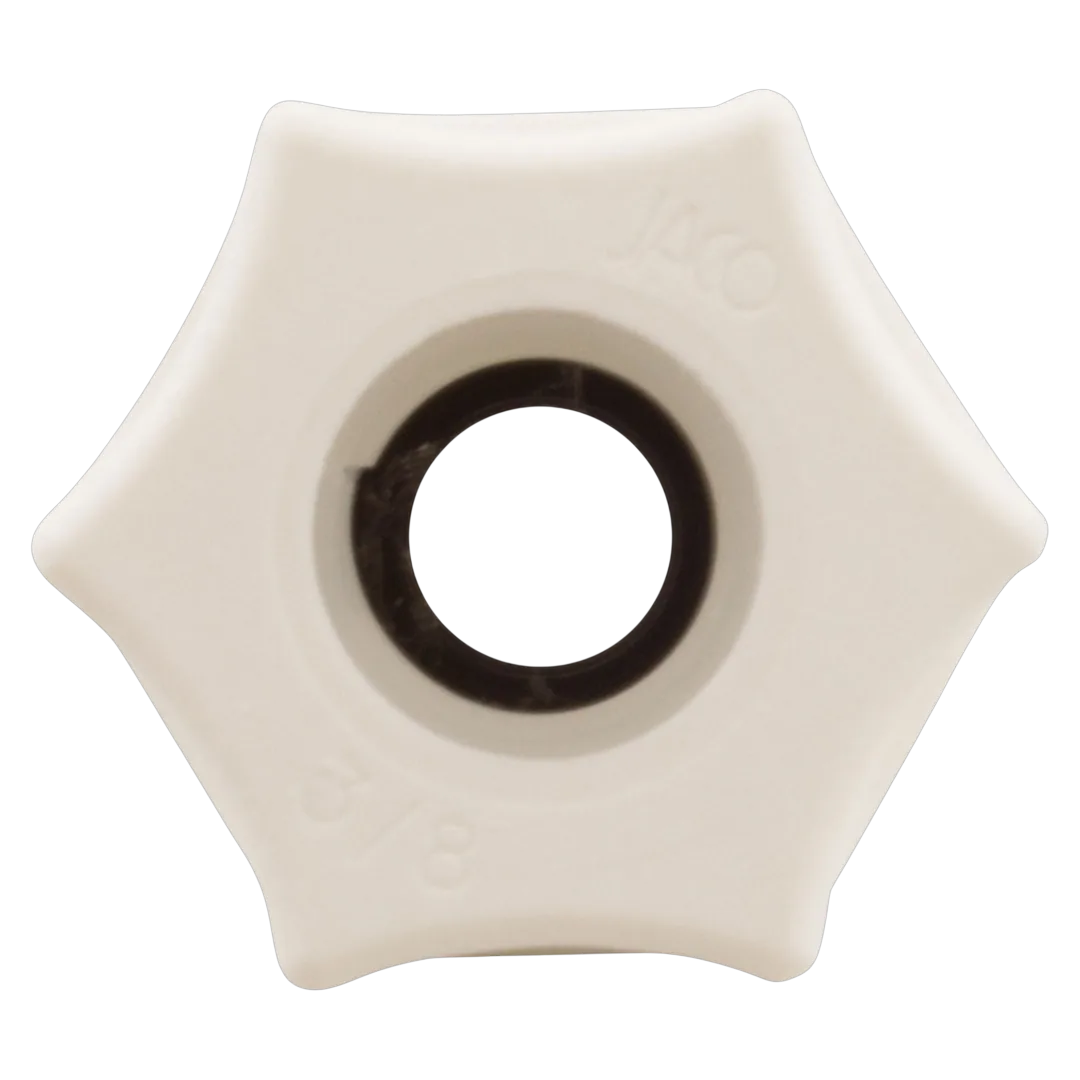 Stenner UCADPTR 3/8 Connecting Nut with 1/4 Adapter, 2 Pack - Front