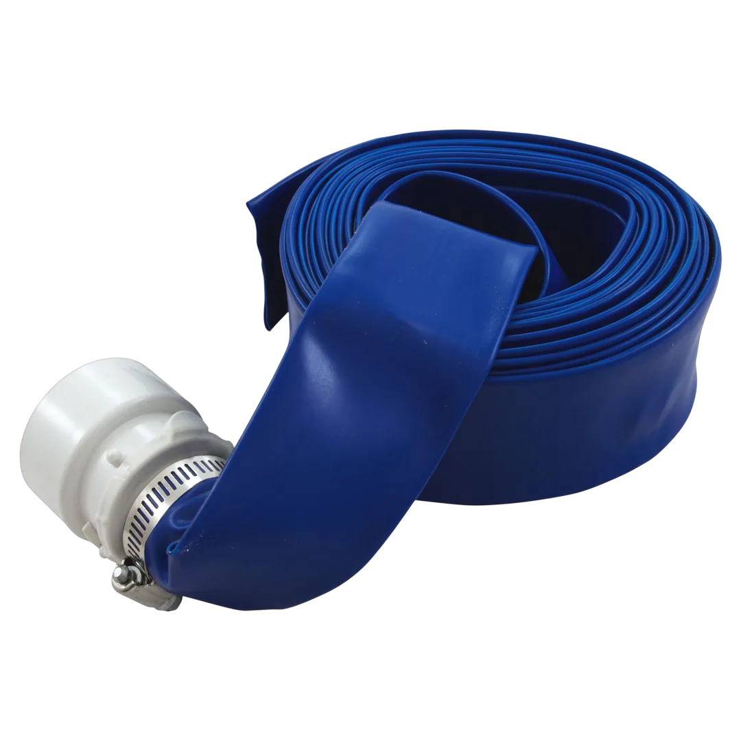 Valterra B8226FT Backwash Hose 1-1/2 in x 25 ft with Clamp and Adapter - Reverse
