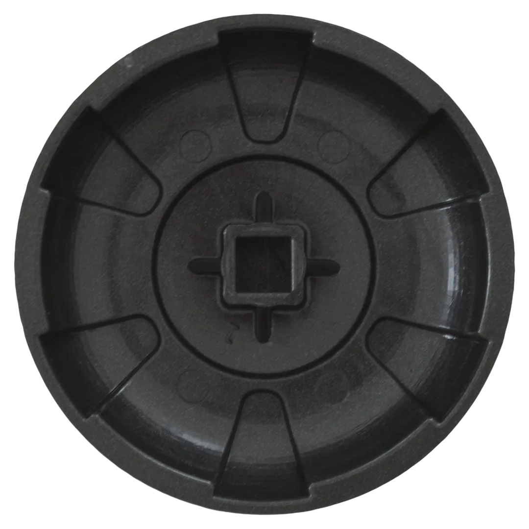 Waterway 602-4549-DSG Knob 6-Spoke Dark Gray - Bottom