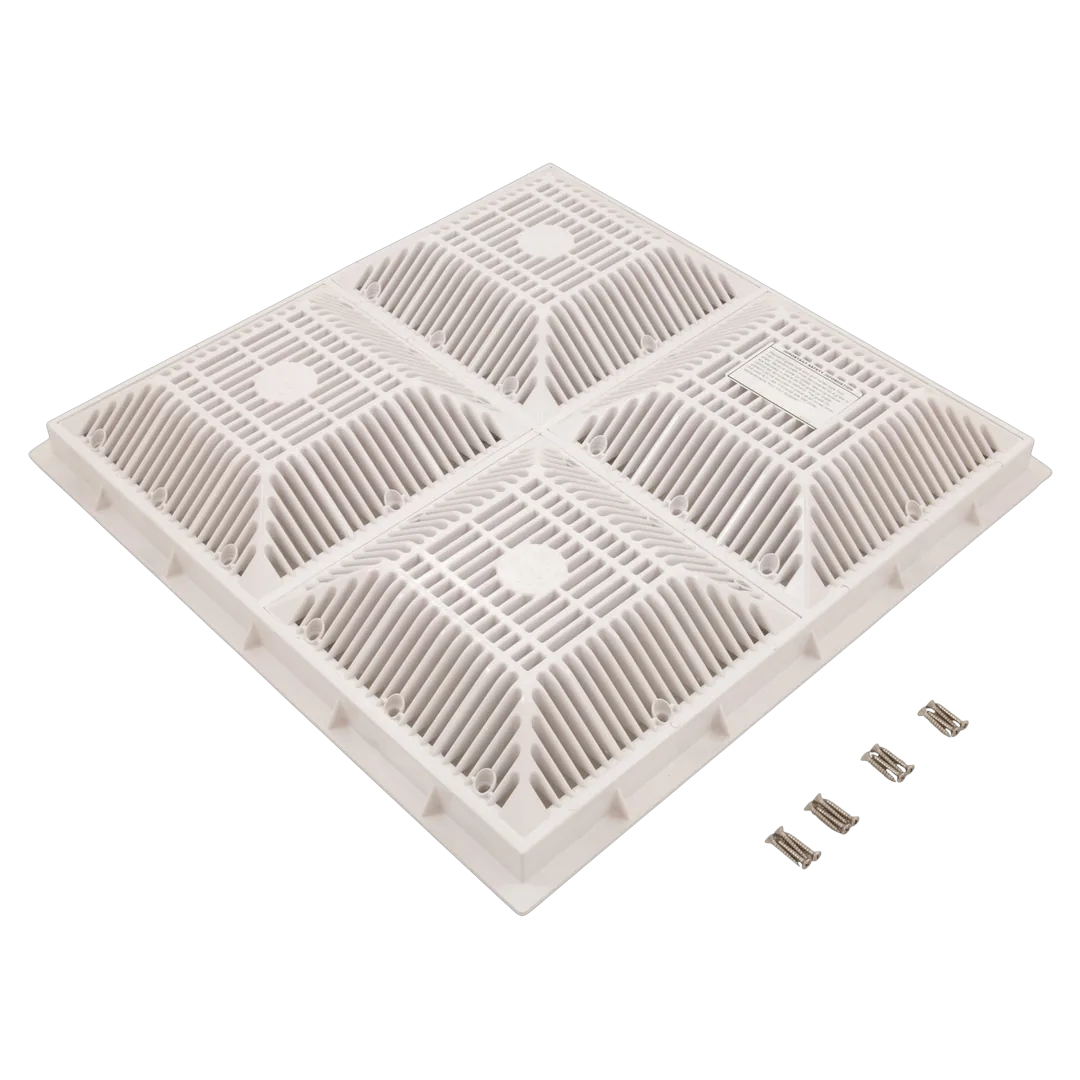 Waterway 640-4770 V Grate & Frame White - Alt (2)