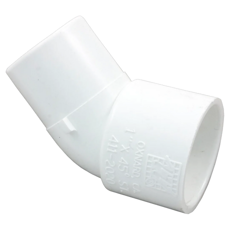 Waterway Plastics 45° Street Elbow 1" S x 1" Spg