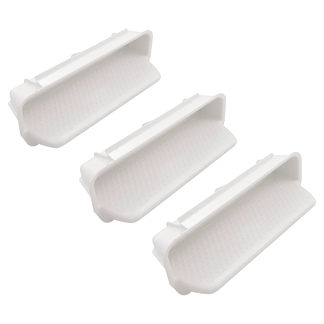 Waterway 532-2010B pool wall steps, white, set of 3