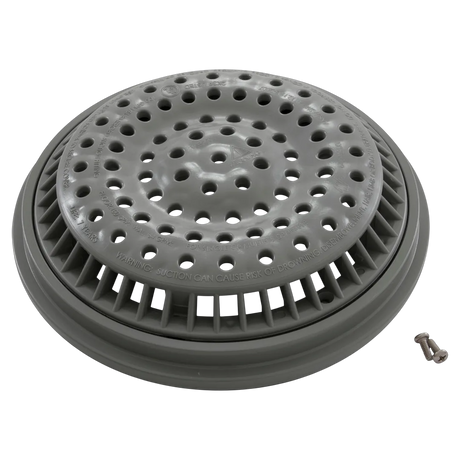 Waterway 8-inch Anti Vortex Drain Grate, Gray