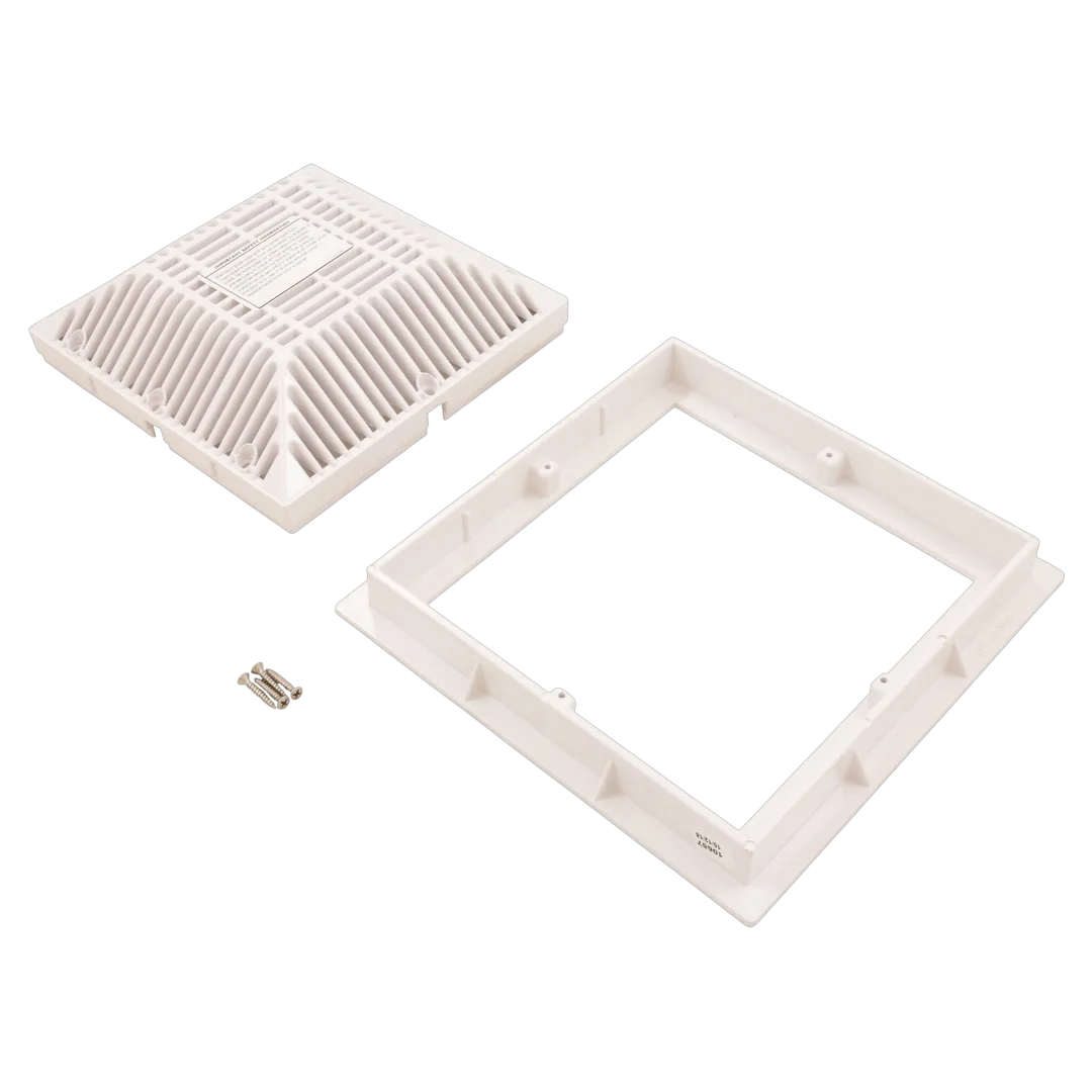 Waterway 9x9 drain cover grate with frame