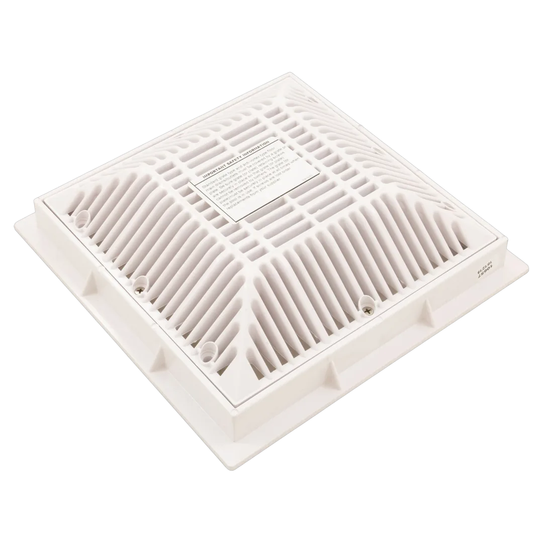 Waterway 640-4790V 9x9 Drain Cover Grate and Frame - Alt (2)