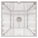 Waterway 9" x 9" Square Grate White - Back