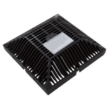 Waterway 9 x 9 square black grate cover