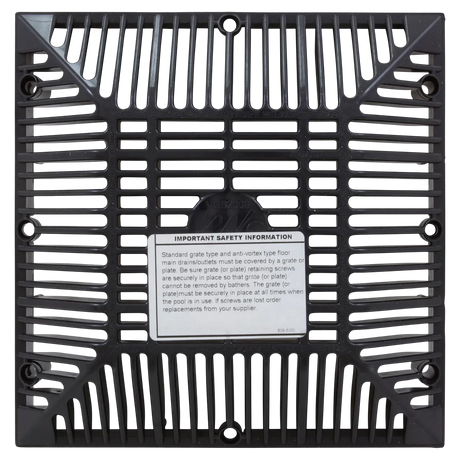 Waterway 642-4791 V Grate 9 x 9 - Front