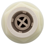 Waterway 660-3300 Straight Nut Scalloped Spa Air Control - Bottom
